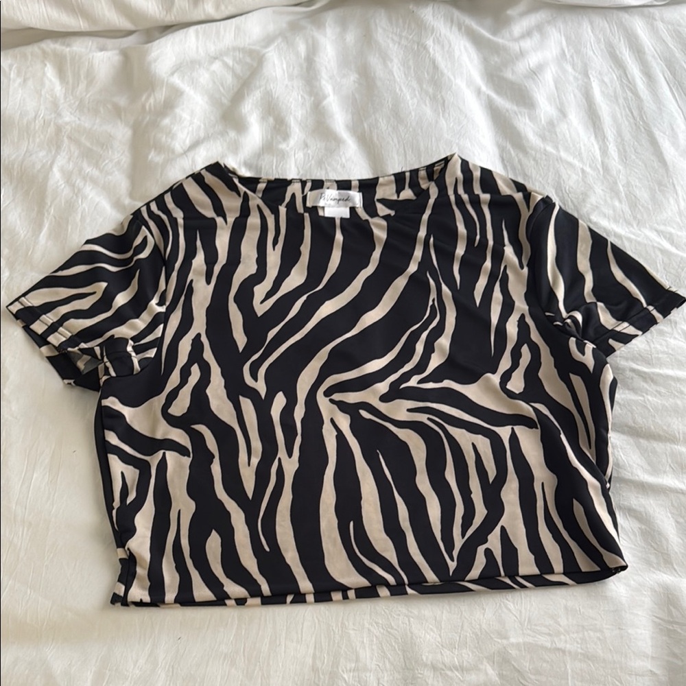 Zebra Print Women's Top